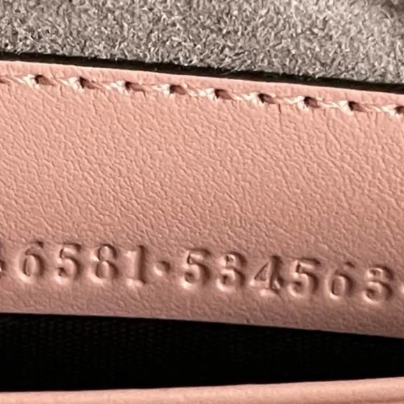 💎Gucci💎 Marmont *Triple Zip* Nude Blush Pink Camera  Crossbody - Picture 4 of 12